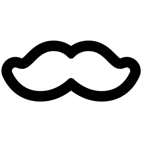 Moustache Outline Svg Png Icon Free Download 34468 Onlinewebfontscom