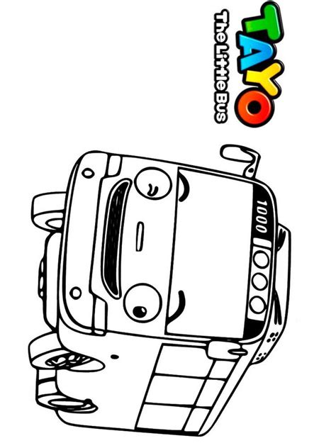 Coloring Pages For Boys Cartoon Coloring Pages Tayo The Little Bus