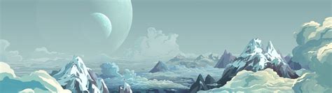 Download 3840x1080 Dual Monitor Landscape Planet Surface Mountains