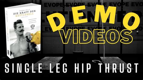 Single Leg Hip Thrust Demo Kettlebell Youtube