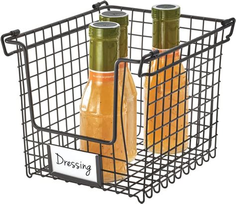 Idesign Classico Stackable Storage Basket With Handles For Pantry