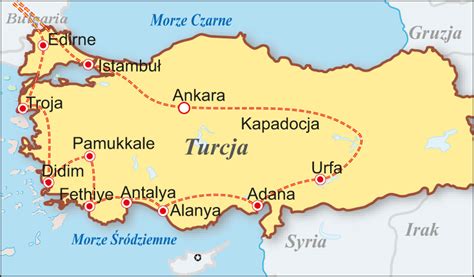 Centralnej anatolii turcji mapę z krótsze turecki. Turcja - Turcja objazd hotele***, Edirne - Troja ...