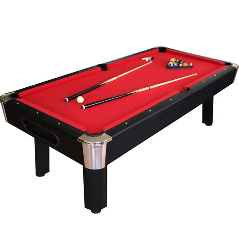 Sportcraft 8 Red Billiard Table W Table Tennis Top