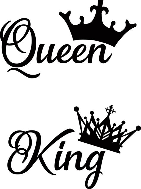 Archivos Compartidos Vectores Queen Y King Crown Tattoo Design King