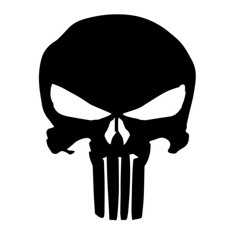 Punisher Skull Logo Marvel Comic Clipart Svgepspng File Etsy
