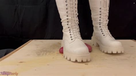 Femdom Tamy Starly Painful Close Cbt In White Boots With Tamystarly Close Version Mp4