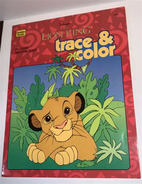 Disneys The Lion King Trace And Color Golden Books 1994 Western