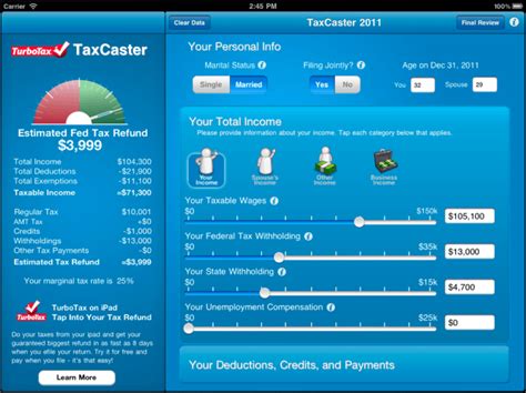 Taxcaster Free Mobile Tax App Launches Estimate Your Tax Refund In