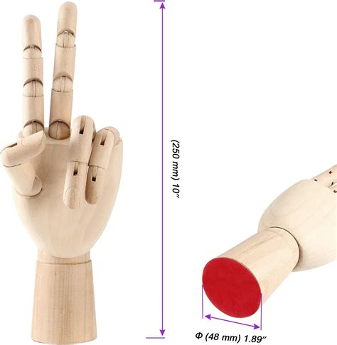 Buy Joikit 2 Pack 10 Inches Wood Art Mannequin Hand Left And Right