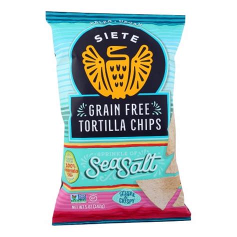 siete sea salt grain free tortilla chips 12 ct 5 oz king soopers