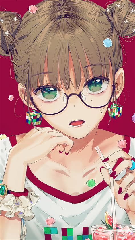 90 Wallpaper Anime Girl Glasses Myweb