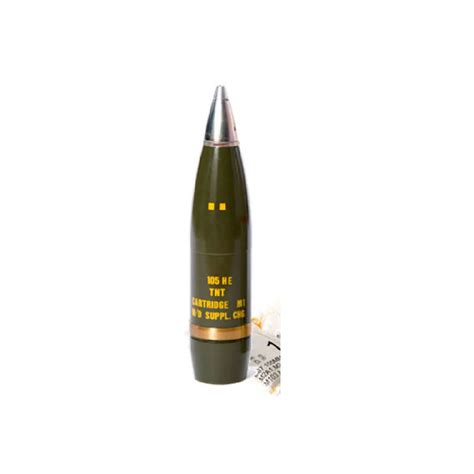 105 Mm Round With He M1 Projectile And M67 Propelling Charge He For