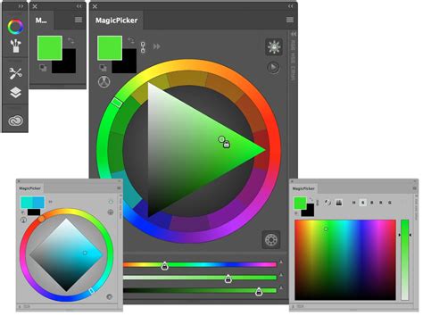 Color Picker Tool Illustrator 9 Flat Color Concept For Websites