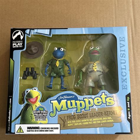 Frog Scout Leader Kermit Muppets Palisades Action Figure Wizard World