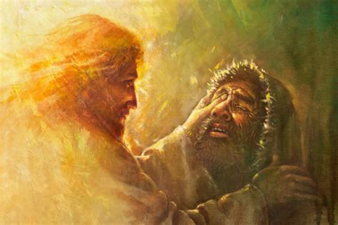 Jesus Heals The Blind Man Of Bethsaida Christ Org