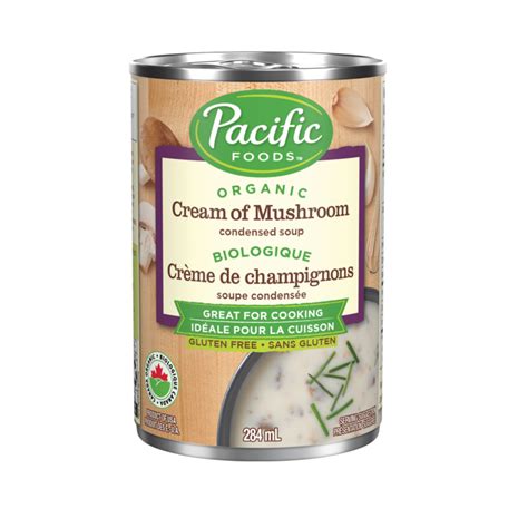 organic cream of mushroom condensed soup pacific foods canada