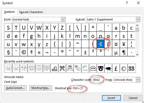 Cent ¢ Symbol In Word Excel Powerpoint Or Outlook Office Watch