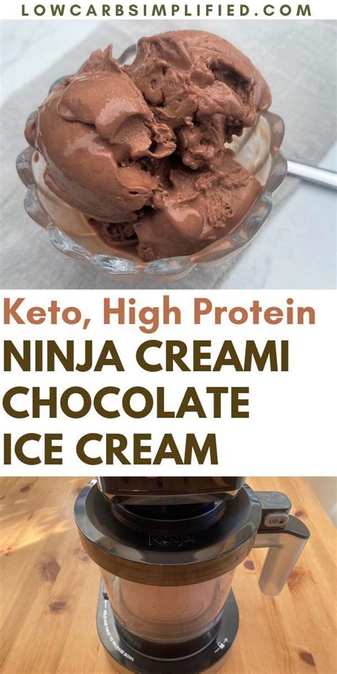 Keto Chocolate Ice Cream With The Ninja Creami High Protein Recipe Healthy Ice Cream