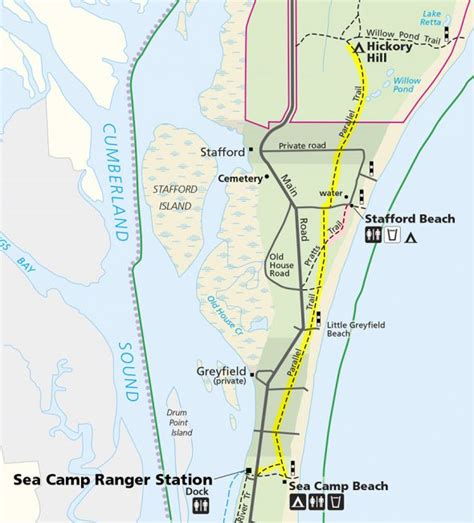 Cumberland Island National Seashore Parallel Trail To Stafford Beach