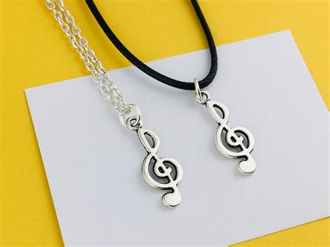 Treble Clef Necklace Music Jewellery Musician T Vocalist Etsy