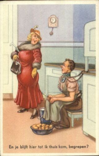 Cuckhold Gender Roles Social History Man Chained Kitchen Dominant Woman
