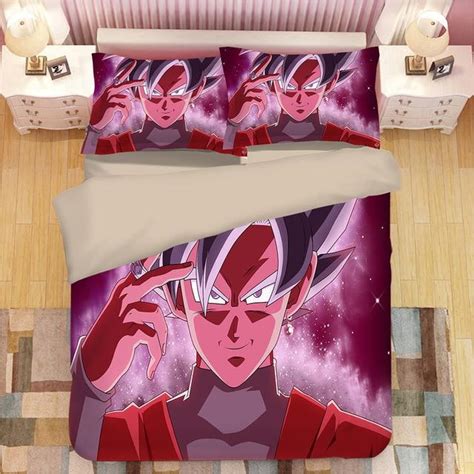 Five yars after winning the world martial arts tournament, gokuu is now living a peaceful life with his wife and son. DBZ Goku Black Evil Smirk Super Saiyan Rose Bedding Set