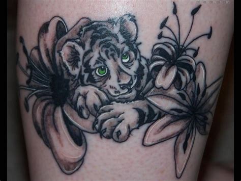 12 Realistic Baby Tiger Cubs Tattoo Ideas Petpress White Tiger