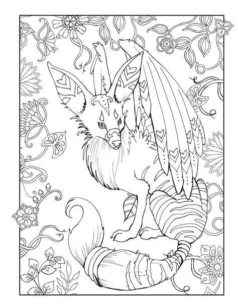 Do You Love Mythical Animals This Adult Coloring Page Is From Magical