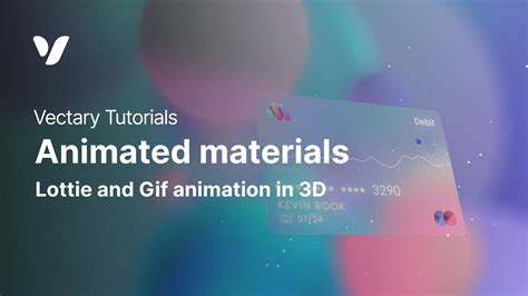 Animated Materials How To Use Lottie Files And S In 3d Youtube