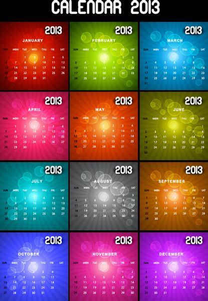 Special Of13 Calendar Vector Graphics Free Vector In Adobe Illustrator