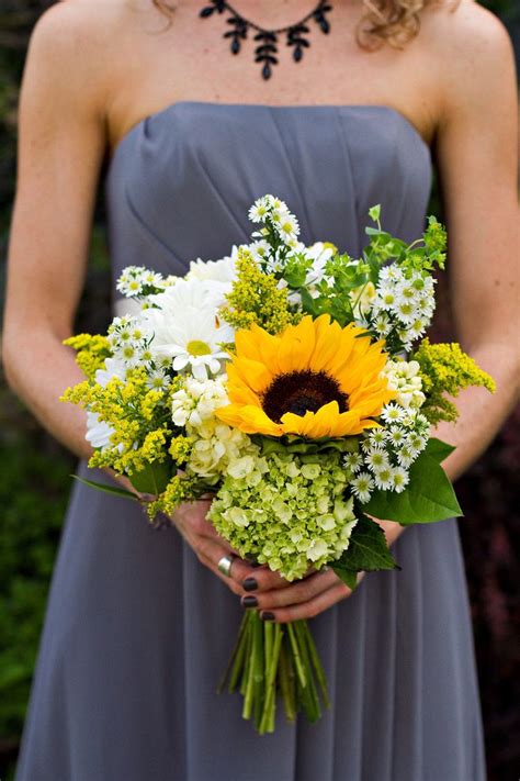Sunflower Wedding Bouquets Summer And Fall Weddings