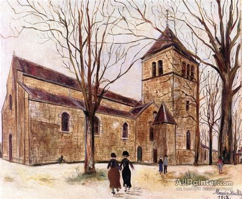 Maurice Utrillo Eglise Notre Dame In Macon Oil Painting Reproductions
