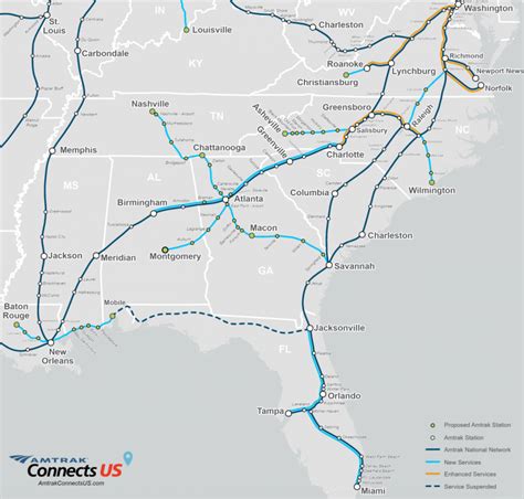 Is The South Getting New Amtrak Routes