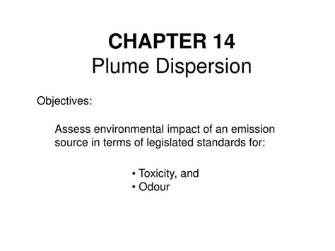 Ppt Chapter 14 Plume Dispersion Powerpoint Presentation Free