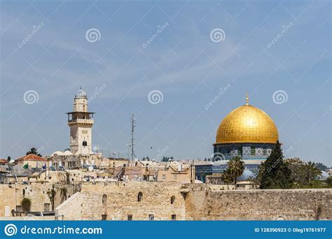 Jerusalem Israel April 2 2018 Top Part Of The Western Wall In The