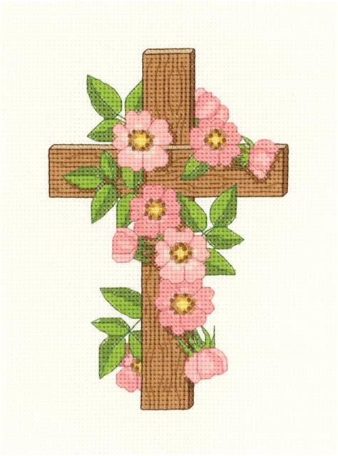 With over 200 designs, you'll find something here that is perfect for your next cross stitch project. Janlynn - Floral Cross - CrossStitchWorld