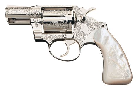 Colt Detective Special Revolver Factory Engraved Colt Detective Special Double Action Revolver