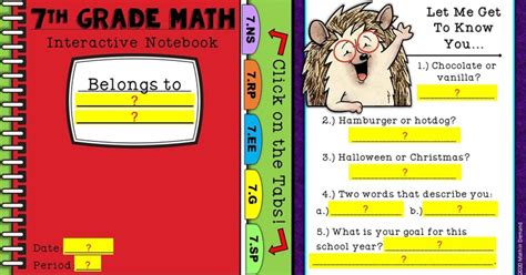 Math In Demand Th Grade Math Digital Interactive Notebook
