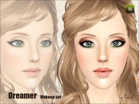 Custom Sims 3 Dreamer Makeup Set