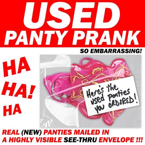 Prank Mail Used Panty Prank See Through Prank Envelope Etsy