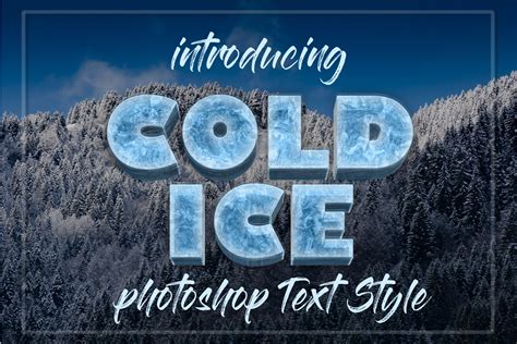 10 Frozen Ice Text Effect Layer Styles Creative Market