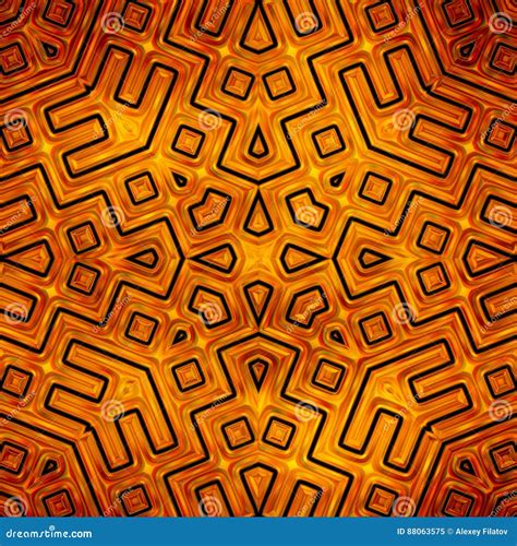 Seamless Texture Of Abstract Bright Shiny Orange Stock Illustration