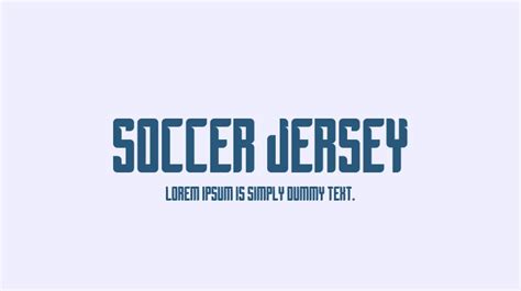 Soccer Jersey Font Download Free For Desktop And Webfont