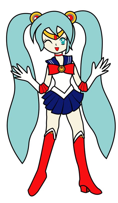 Sailor Miku Moon By Vocapony On Deviantart