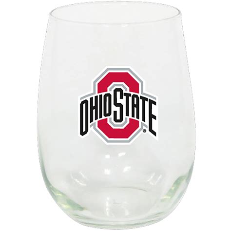 Rfsj Ohio State Buckeyes Shot Glass With Team Logo And Colored Bottom