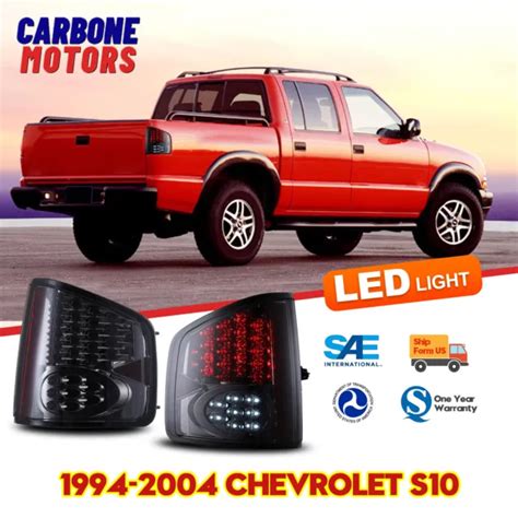 Tail Lights Led For 94 04 Chevy S 10 Pickup Gmc Sonoma Rear Lamps