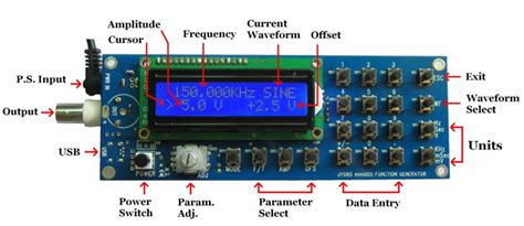 Portable function generator on arduino: Excellent all-round digital function generator DIY kit