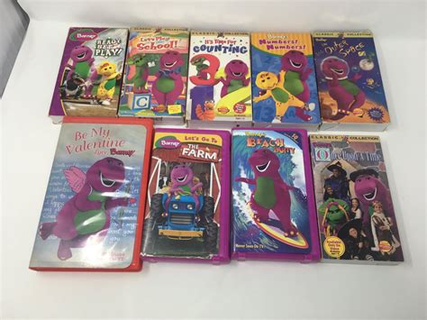 Huge Barney Vhs Tape Lot Over Vhs Backyard Gang Exercise The Best