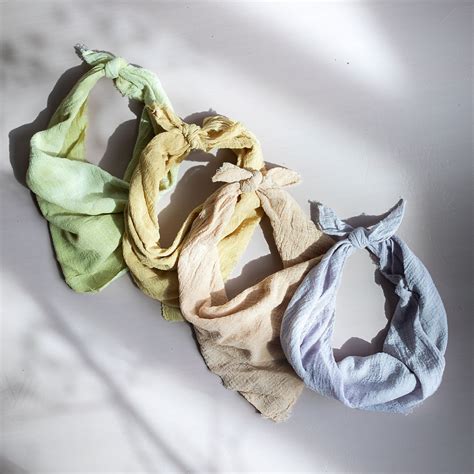 Plant Dyed Cotton Bandana Terrain Cotton Bandanas Plant Dyes