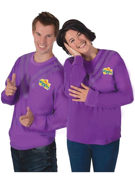Licensed Purple The Wiggles Costume Top For Adults